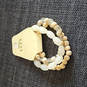 Odes Wood and Plastic Beaded Stretch Bracelets Box B